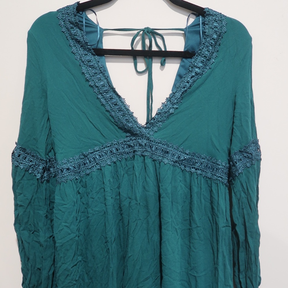 Free People Green Dress - Size 4 (EUC)